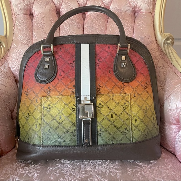L.A.M.B. Handbags - 🐑🐑💋 Vintage L.A.M.B. Rasta Montego Bowler by Gwen Stefani